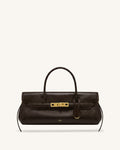 Yara Small Top Handle Shoulder Bag - Deep Coffee