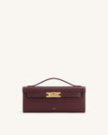 Bria Structured Top Handle Bag - Dark Burgundy