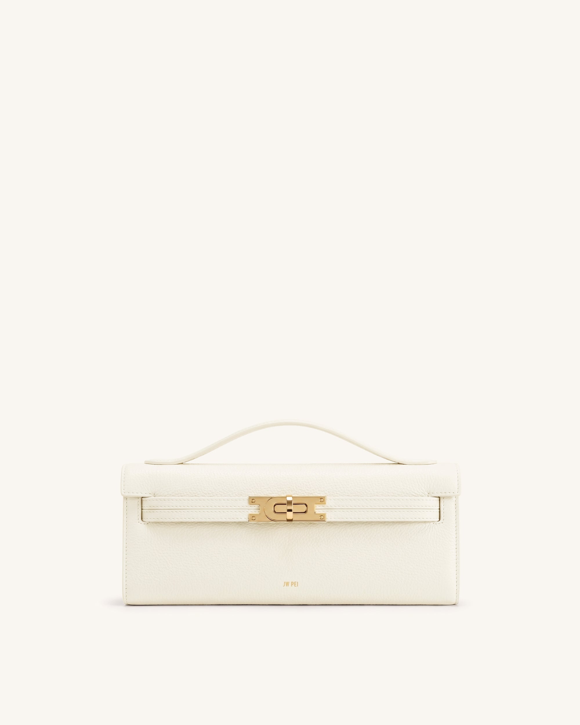 Bria Structured Top Handle Bag - Off White