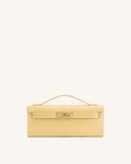 Bria Structured Top Handle Bag - Light Yellow