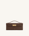Bria Structured Top Handle Bag - Coffee