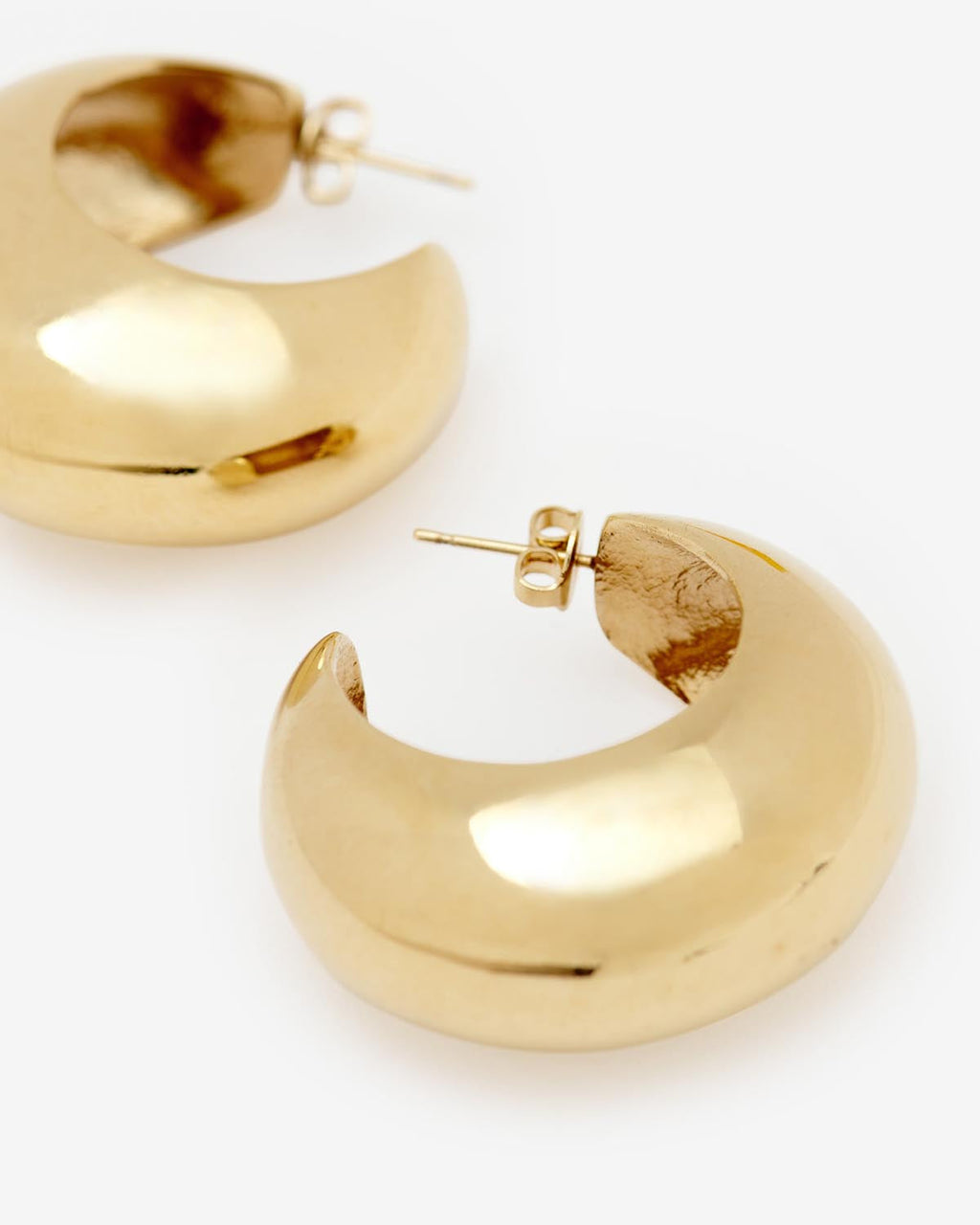 Shiny Crescent Earrings