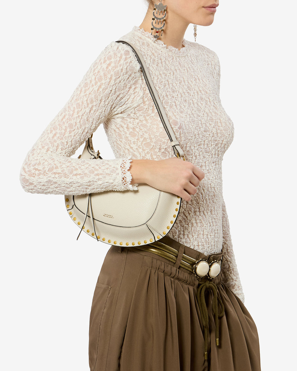 Oskan Moon bag in full-grain leather