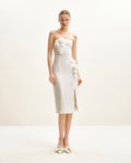 Petal Perfection Cocktail Dress - White