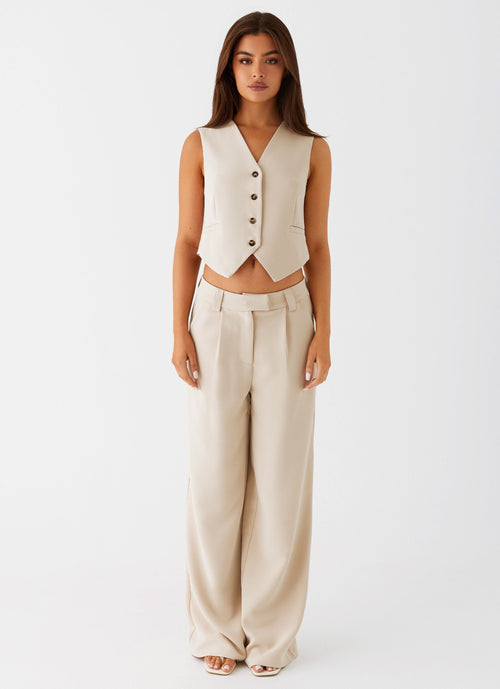 Midnight City Suit Pants - Beige