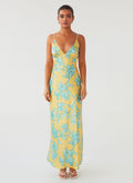 Sorrento Sun Maxi Dress - Golden Bloom