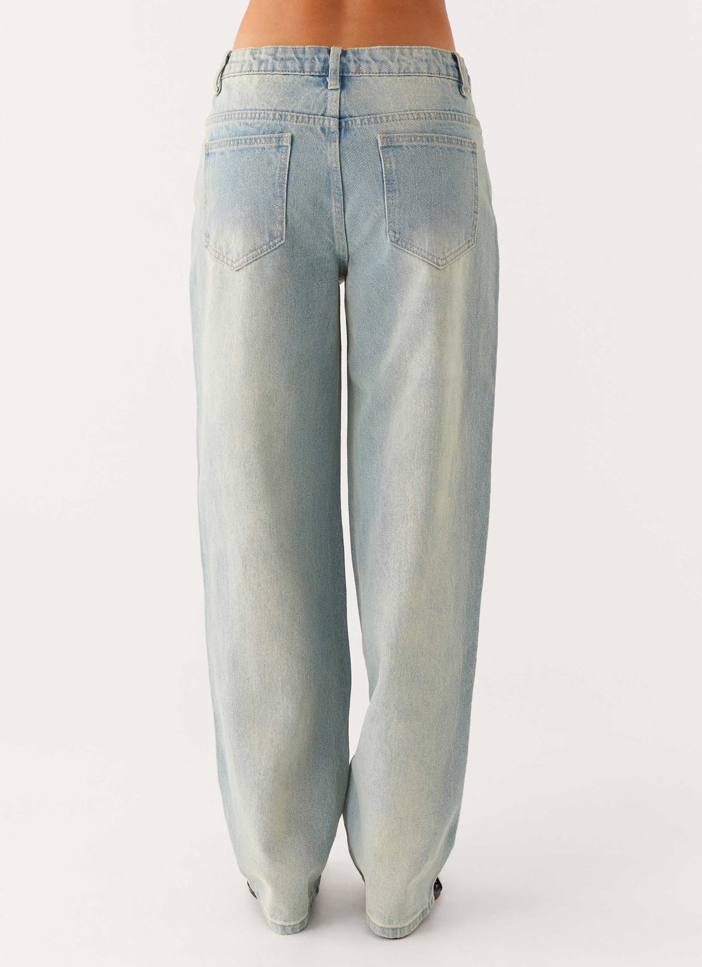 Poppy Low Rise Denim Jeans - Vintage Denim