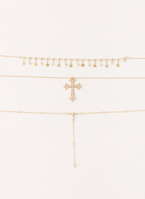 Sinner Multi Necklace - Gold