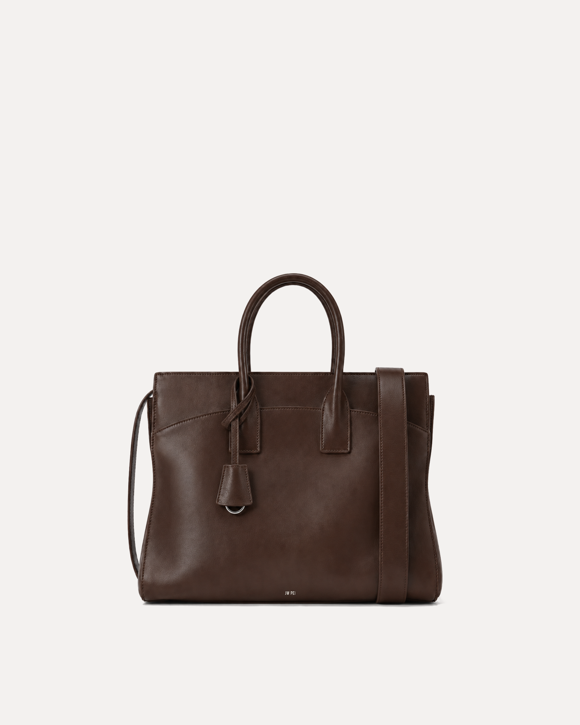 Luna Structured Tote - Brown