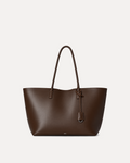 Ava Vegan Leather Tote - Brown